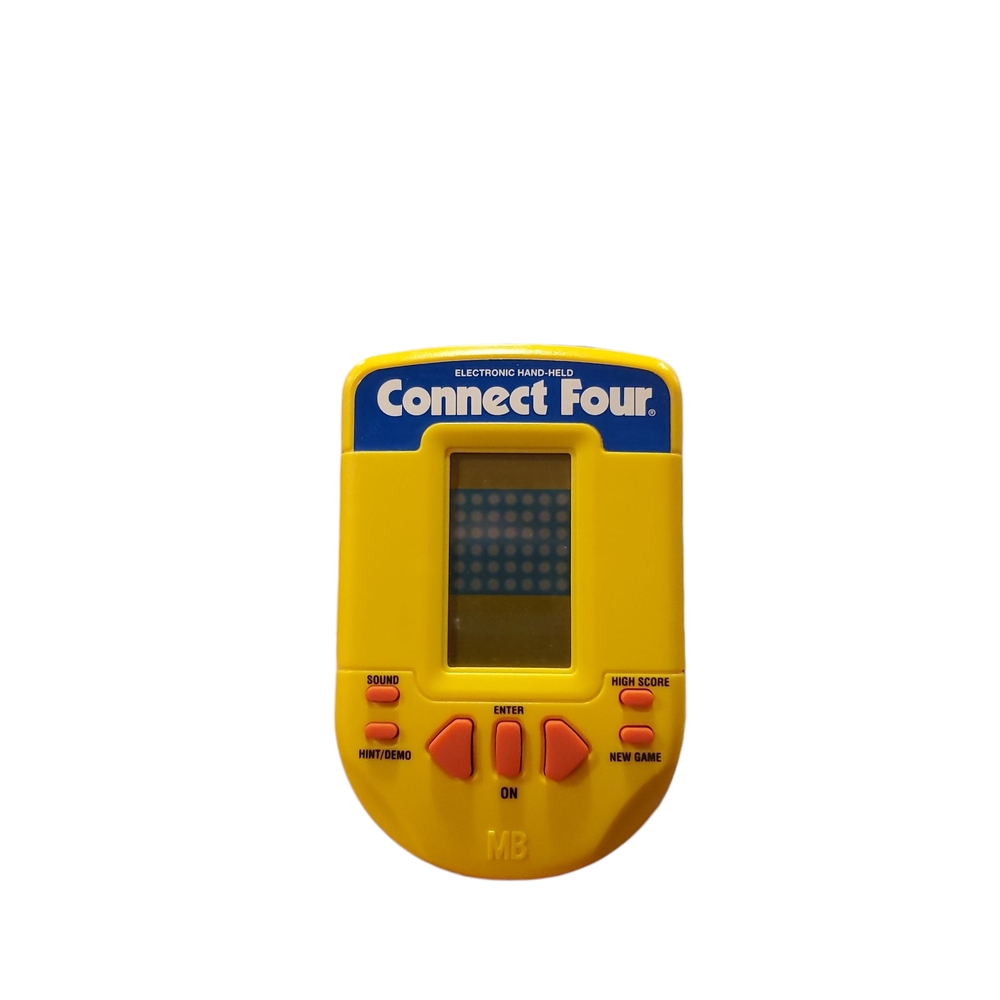 Connect Four Electronic Handheld Game LCD 1995 Milton Bradley 4634 - Tested